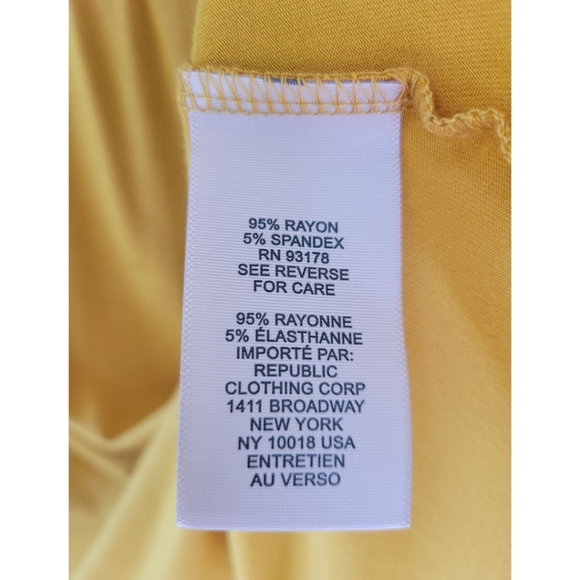 NWT Philosophy XS Softest Lattice Short Sleeve TShirt Top Gold - Picture 9 of 10